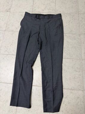Kenneth Cole Dark Gray Dress Pants 38W 32L formal Wool
